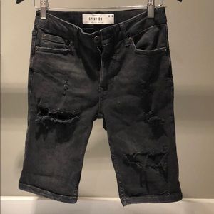 Topman spray on jean shorts